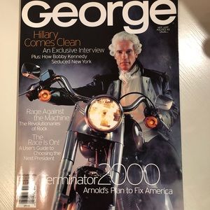 New NOV 1999 Excellent Condition GEORGE Magazine with Arnold Schwarzenegger